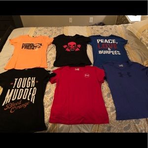 ALL 6 shirts for $28!!!💪🏼 UA, Crossfit, Reebok